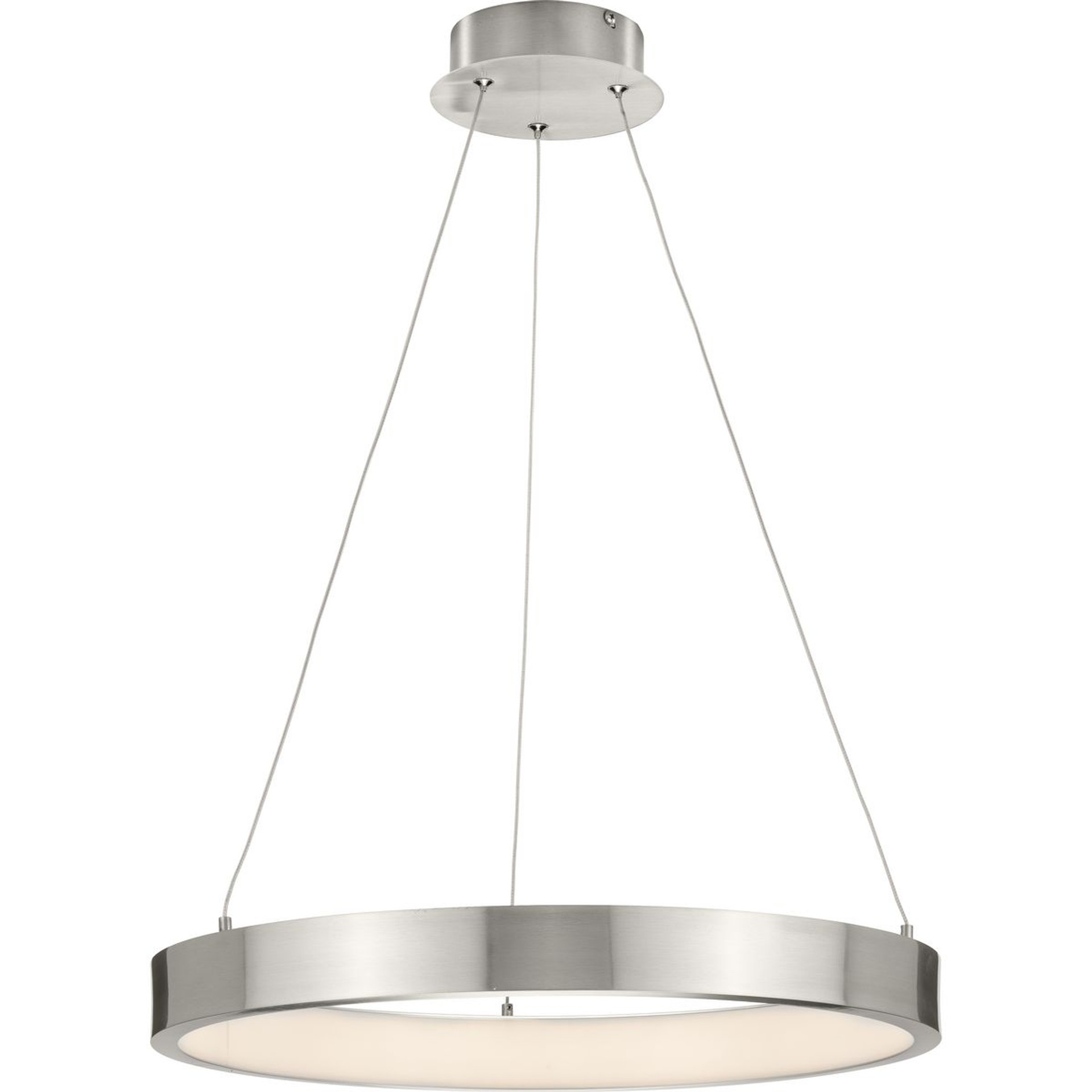 Progress Lighting Pendants Light - Inverse LED Collection Modern Brushed Nickel Pendant - Model P500369-009-30