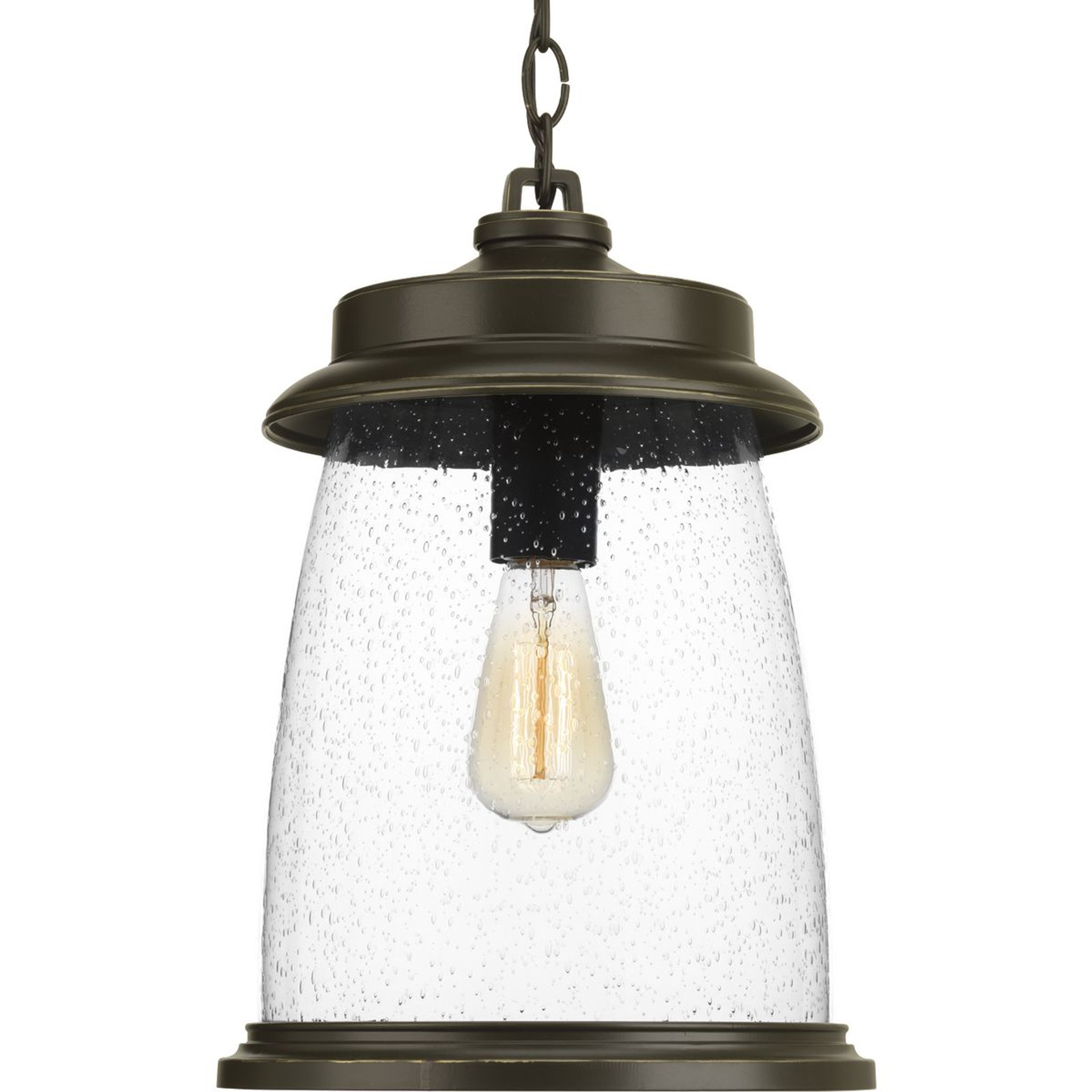 Progress Lighting Close-to-Ceiling Light - Two-Light Dome Glass 13-1/4" Semi Flush Convertible - Model P3927-20