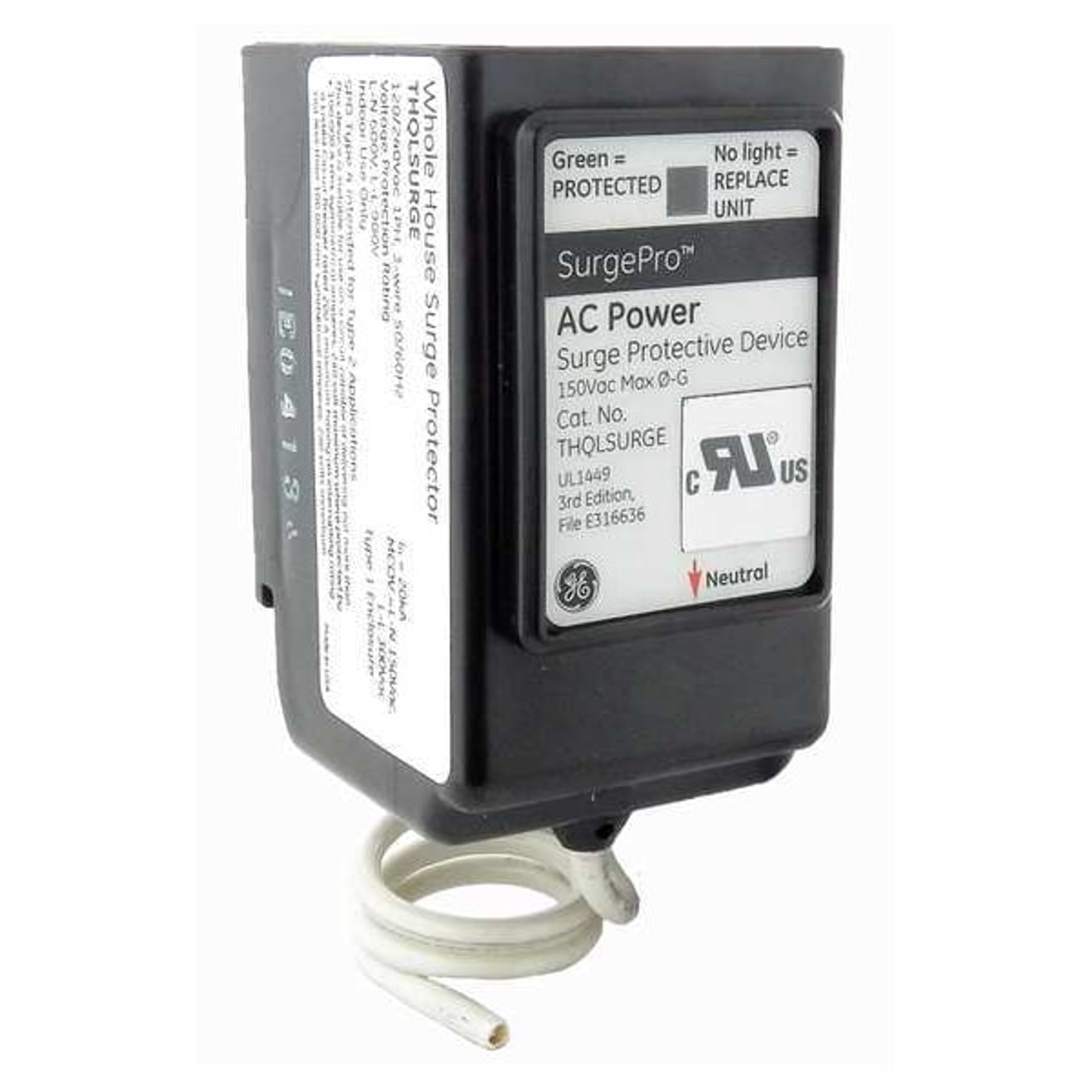 GE Surge Arrester, Pnl, 20000A, 5.25inWx6.5inL Model THQLSURGE