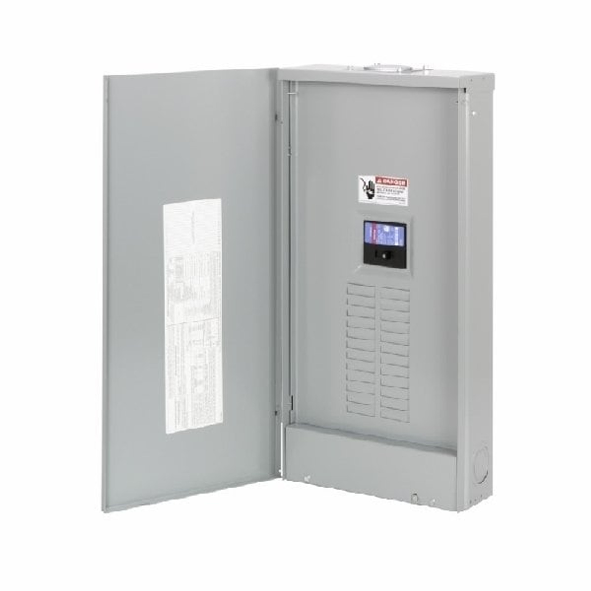 EATON Cutler-Hammer, Load Center, 8 -Pole, 200 A, 8 -Space, 8 -Circuit, NEMA 3R Enclosure, Flush Mounting Model CHP08B200RF