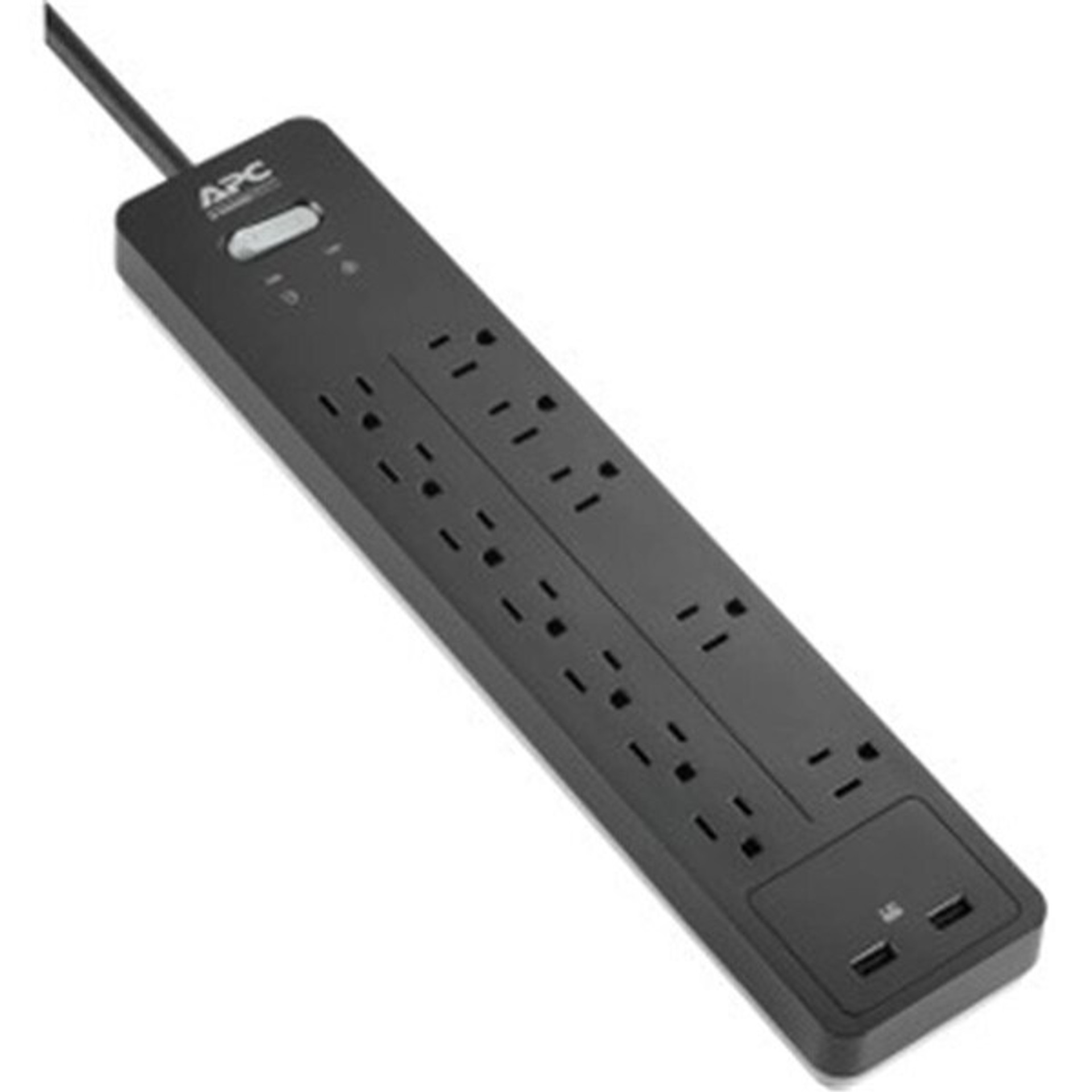 DYNAMICFUNCTION 120V Home Office Surgearrest 2160J Surge Protector - Black - DY736513