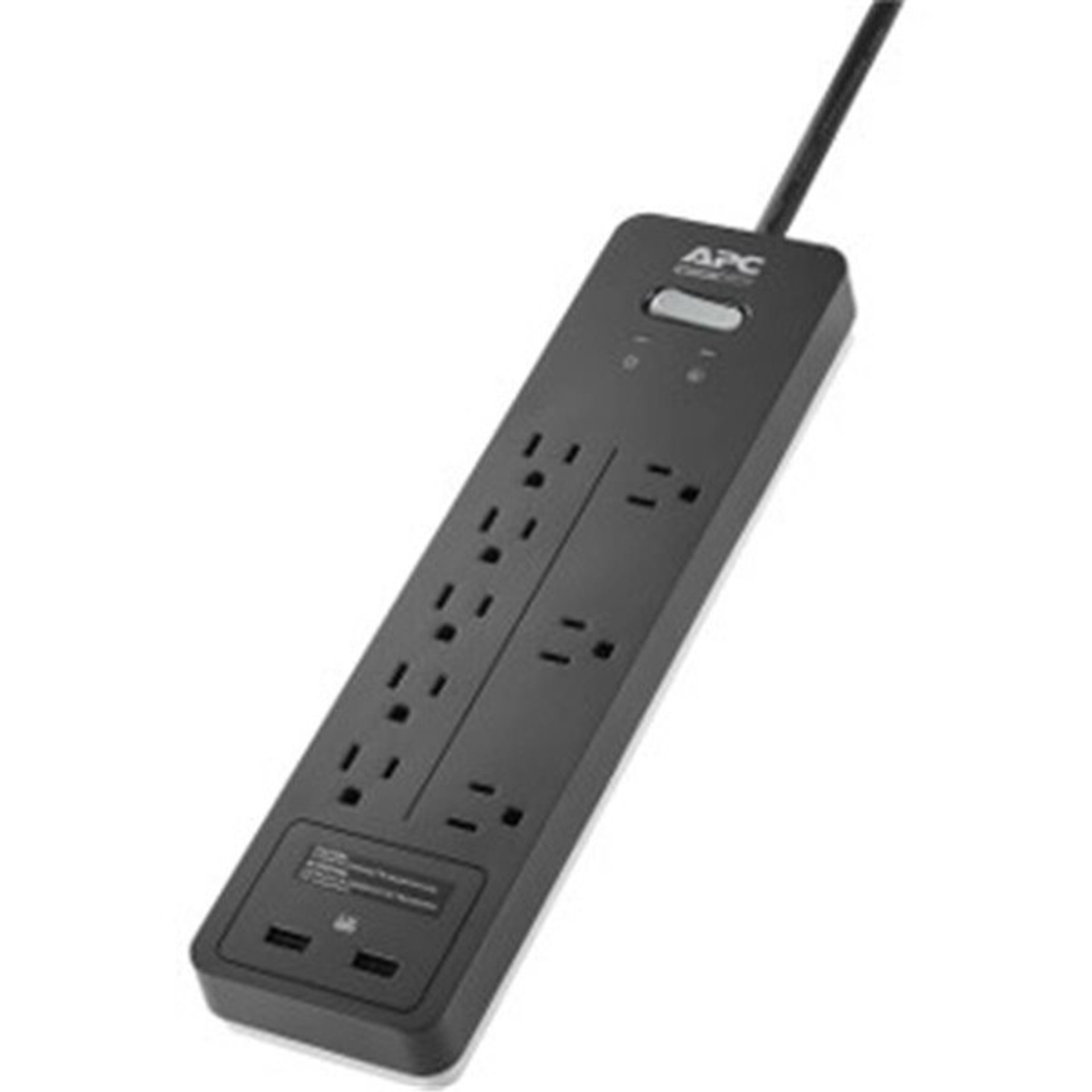 APC 120V Home Office Surgearrest 2160J Surge Protector, Black - AP83812