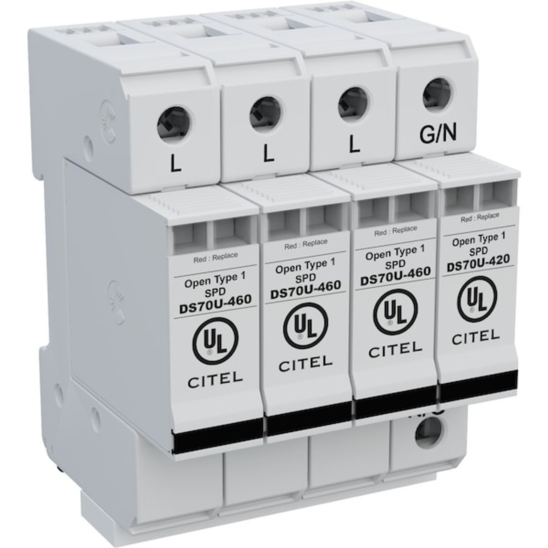 CITEL AC DIN Rail Protector, 3 Phase, 600/347V - DS74US-347Y