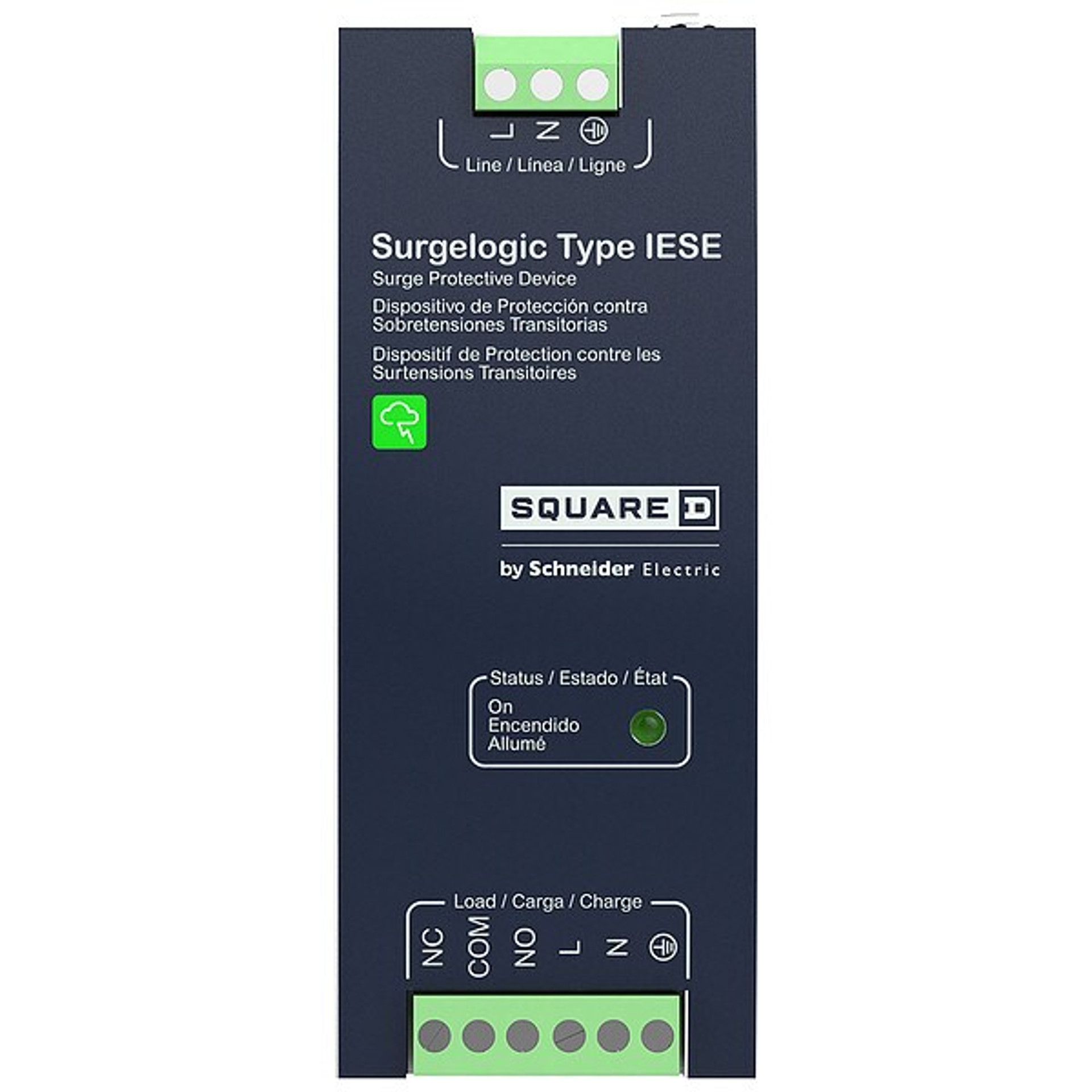 SQUARE D Surge Protection Device, 1 Phase, 120V AC, 2 Poles, 3 Wires - HFNF120IESE005