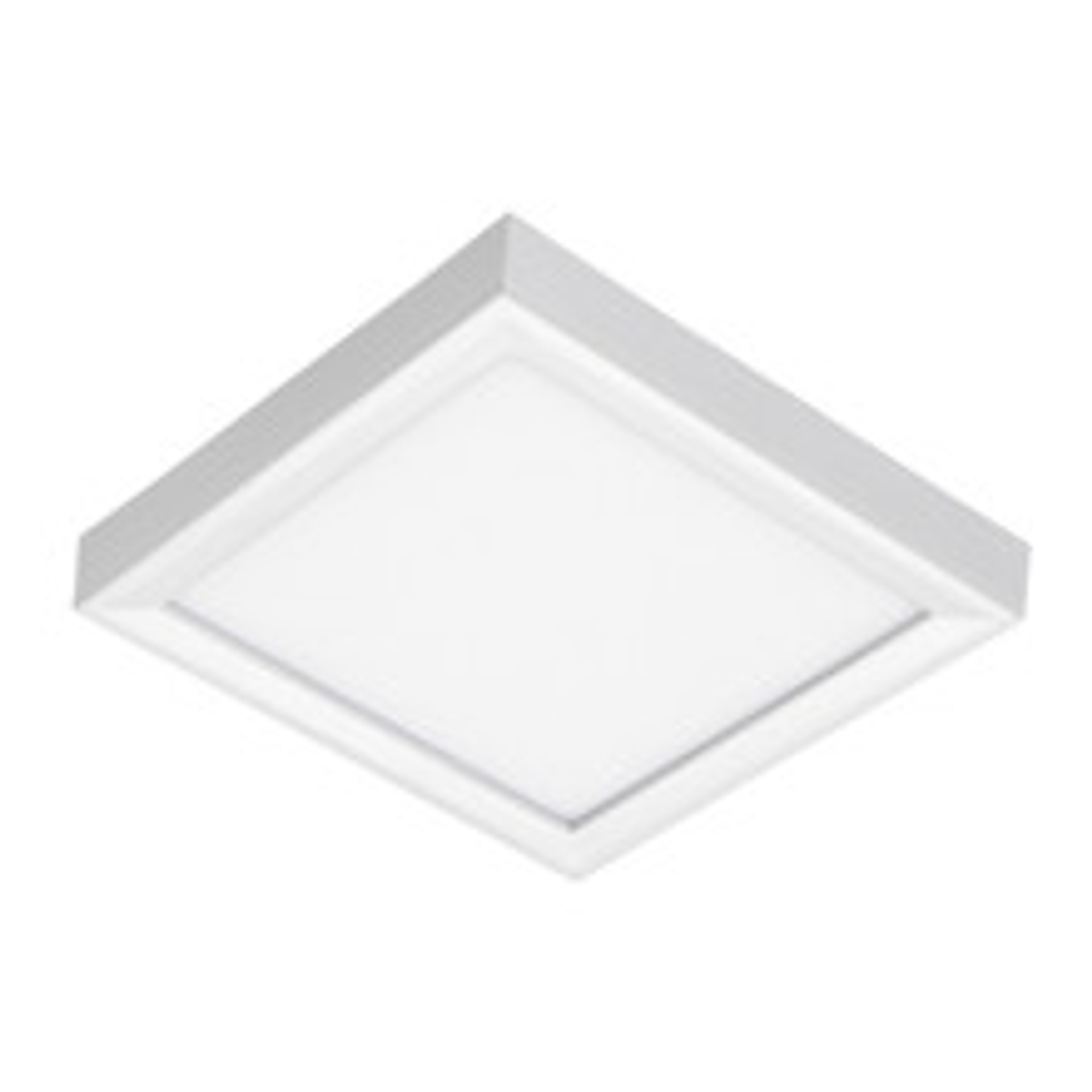 Juno SlimForm Surface Mount Downlights - Square,5IN,700 Nominal LM,Switchable CCT – 2700K, 3000K, 3500K, 4000K, and 5000K,90+ CRI,120V,Forward/Reverse Phase Cut,White,Master Pack of 12 - JSFSQ 5IN 07LM SWW5 90CRI 120 FRPC WH M12
