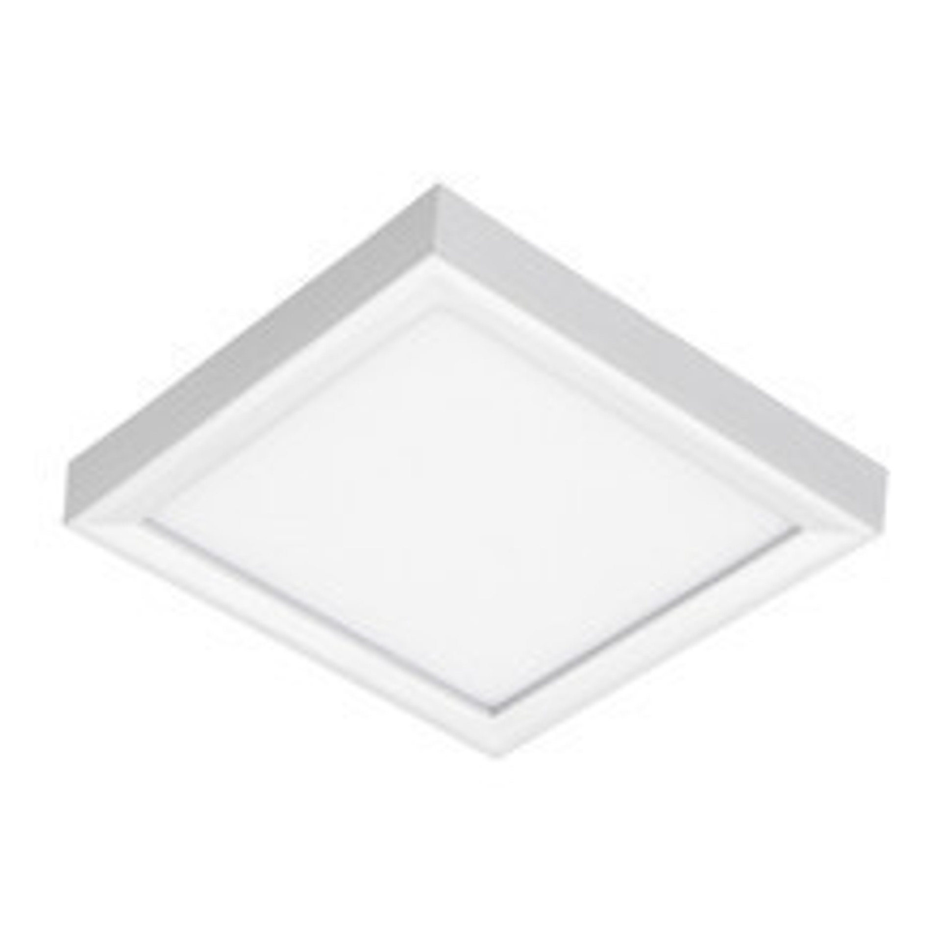 Juno SlimForm Surface Mount Downlights - Square,14IN,1800 Nominal LM,Switchable CCT – 2700K, 3000K, 3500K, 4000K, and 5000K,90+ CRI,Multi-Volt,0-10V Dimming Driver,White,Master Pack of 6