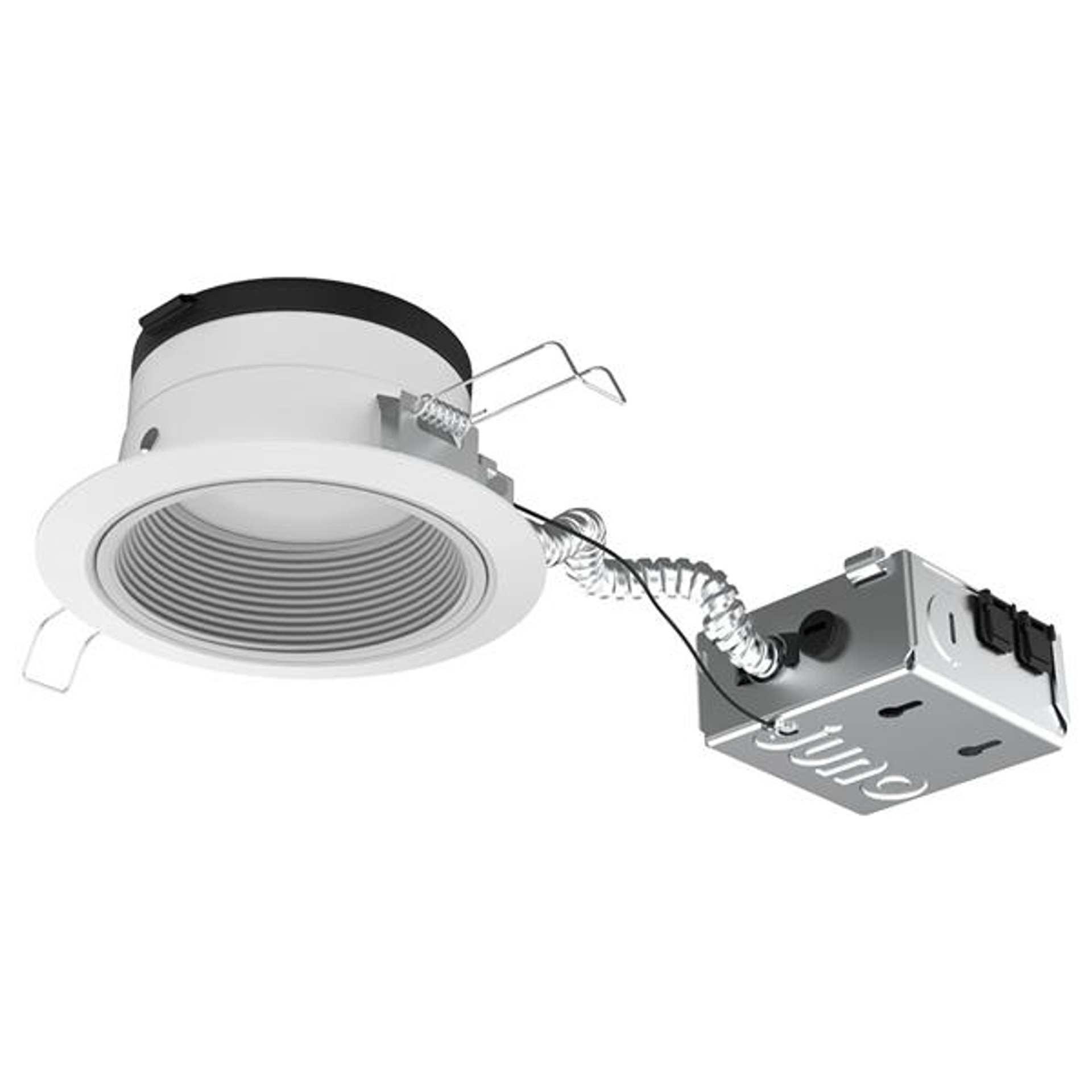 Lithonia JPDZ4 DC ALO10 SWW5WD 90CRI MVOLT ZT10 CWH M6 - Juno Podz 4In Led Downlights, Downlight Cone Trim, Switchable Lumens 700Lm, 1000Lm, And 1200Lm, Switchable Cct 2700K, 3000K, 3500K, 4000K, 5000K + Warmdim (2850), 90+ Cri, Multi-Volt,