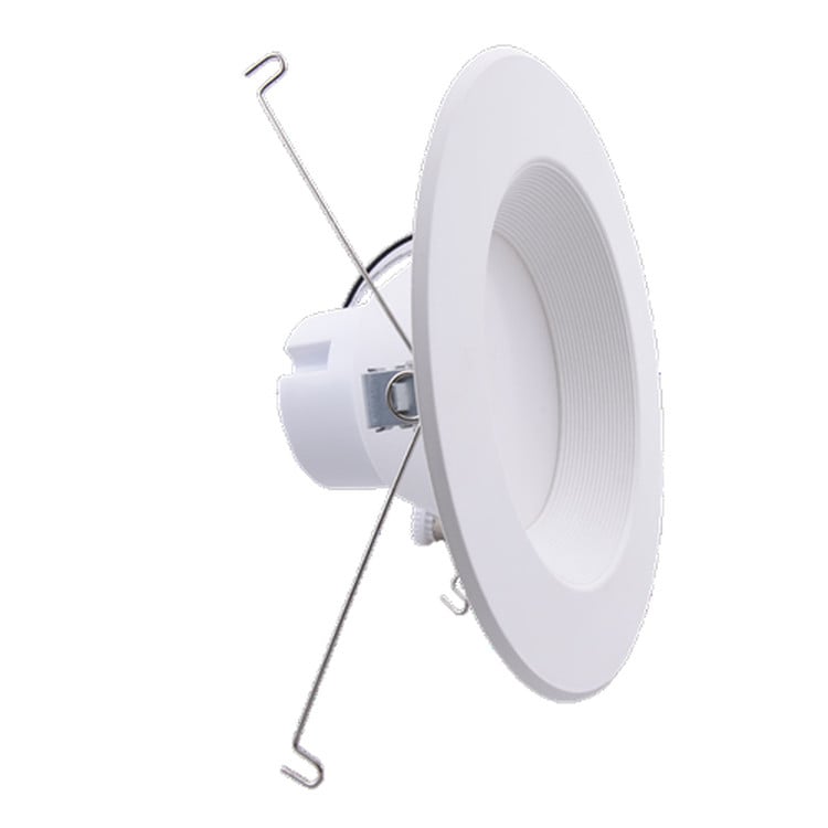 6 Inch Recessed Can Retrofit - Watt Selectable 17W/13W/10W - 1360 Lumens Max - Color Selectable 27K/30K/35K/40K/50K - 120V - Baffle Trim - Recessed Can Required - Dimmable