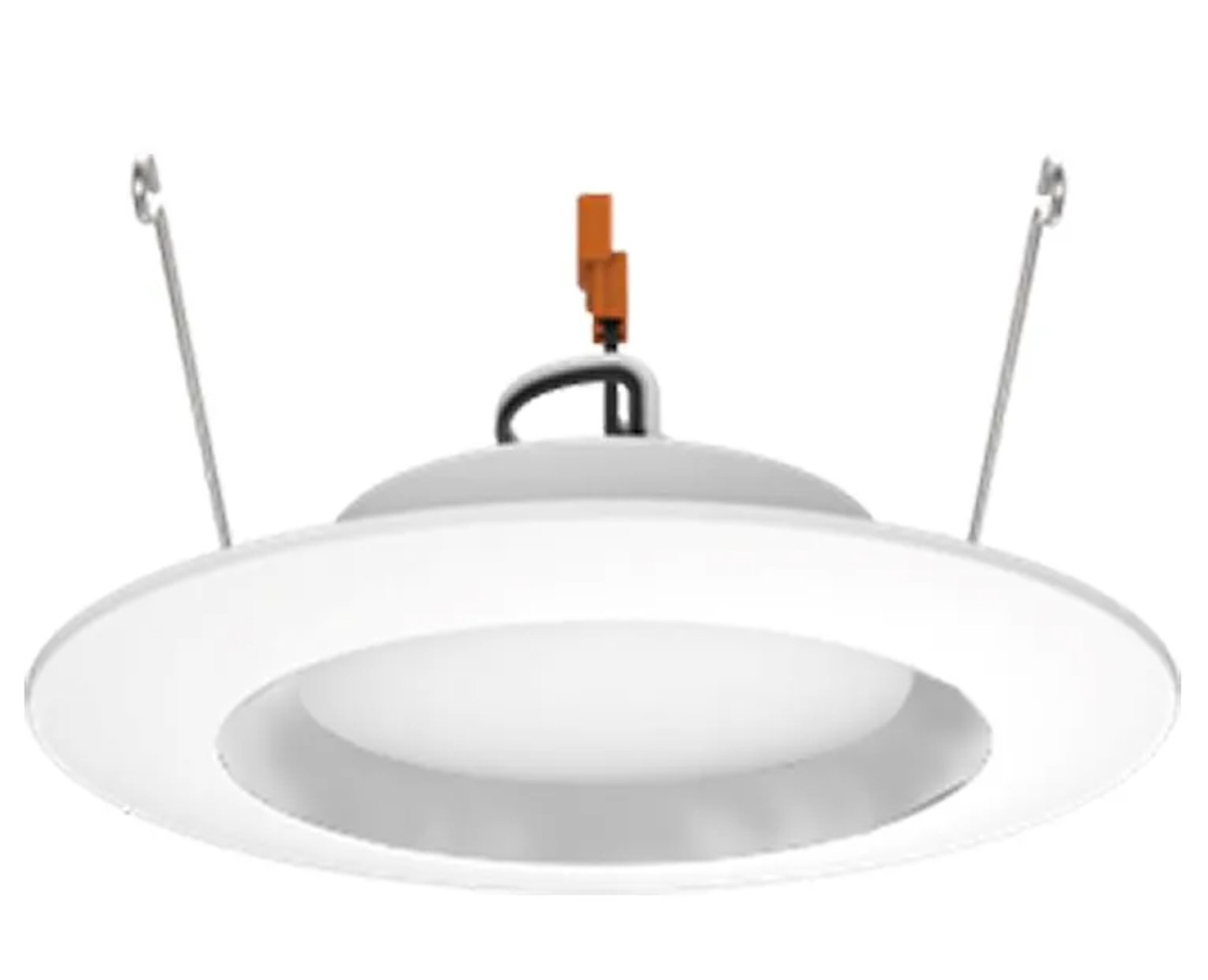 6 Inch LED Recessed Downlight With Smooth Trim- 10 Watt - 1000 Lumens -  Color Selectable 27K/30K/40K/50/65K - 120V - Recessed Can Required - Dimmable
