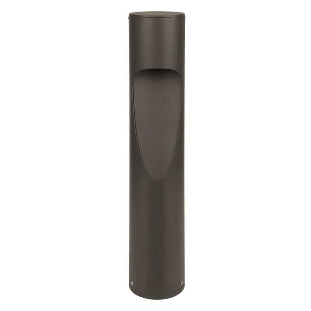26-inch LED bollard light, bronze finish, downward shielded design, selectable 3000K, 4000K, 5000K, studio image.