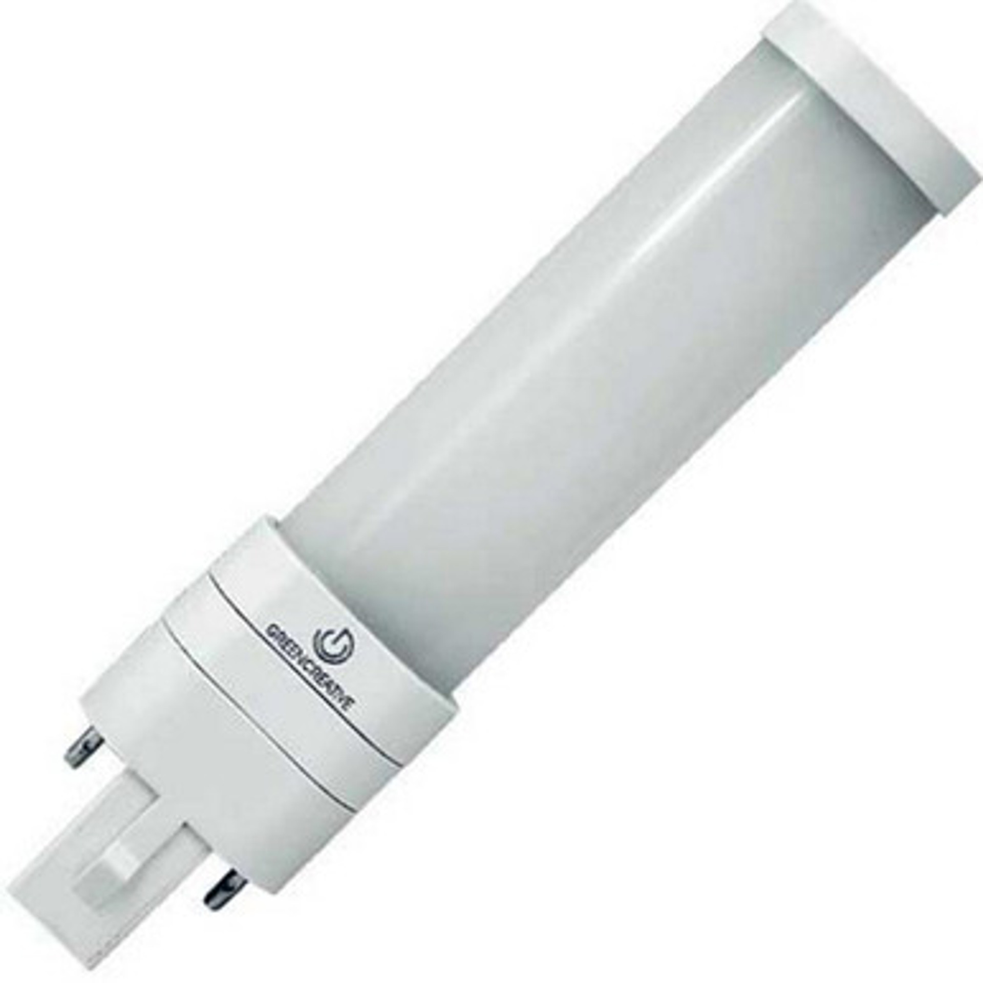 Green Creative 36643-GC - LED PL Retrofit Lamp for 2 or 4 Pin CFL Bulbs - Replaces 13-18 Watt- G24d / GX24d & G24q / GX24q Base Lamps - Magnetic Ballast Compatible or Bypass, 4000K and 560 Lumens