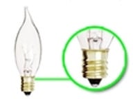 Clear Candle Base - Bend Tip