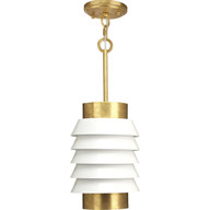 Progress Lighting Pendants Light - Progress Lighting Onshore Collection Brushed Brass Pendant - Model P500194-160