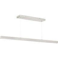 Progress Lighting Pendants Light - Planck LED Collection Brushed Nickel White Shade Modern Pendant Light - Model P500276-009-30