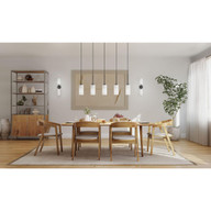 Progress Lighting Cofield Collection One-Light Matte Black Transitional Pendant - Dry Location Listed Application Shot Model P500404-31M
