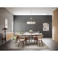Progress Lighting Ratio Collection Four-Light Pendant - Dry Location Listed Application Shot Model P5015-09