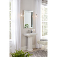 Progress Lighting Penn Collection One-Light Polished Nickel Clear Glass Farmhouse Mini-Pendant Light - Dry Location Listed Application Shot Model P5067-104