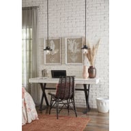 Progress Lighting Tremont Collection One-Light Matte Black and Clear Seeded Glass Farmhouse Style Hanging Mini-Pendant Light - Damp Location Listed Application Shot Model P550093-031