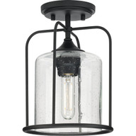 Progress Lighting Chandeliers Light - Gresham Collection Fifteen-Light Graphite Clear Seeded Glass Farmhouse Chandelier Light - Model P400166-143