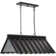 Progress Lighting Chandeliers Light - Parkhurst Collection Five-Light New Traditional Matte Black Clear Glass Chandelier Light - Model P400296-31M