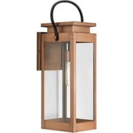 Progress Lighting Outdoor Light - Union Square One-Light Large Antique Copper Urban Industrial Outdoor Wall Lantern - Model P560006-169