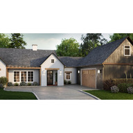 Progress Lighting Ellery Collection One-Light Black Modern Farmhouse Large Outdoor Wall Lantern - Wet Location Listed Application Shot Model P560170-031
