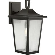 Progress Lighting Outdoor Light - Padgett Collection One-Light Transitional Antique Bronze Clear Seeded Glass Outdoor Wall Lantern - Model P560309-020