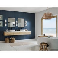 Progress Lighting Cofield Collection Two-Light Polished Chrome Wall Bracket - Damp Location Listed Application Shot Model P710116-015