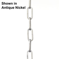 Progress Lighting Accessories Light - 48-inch 9-gauge Silver Ridge Square Profile Accessory Chain - Model P8755-134