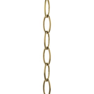 Progress Lighting Accessories Light - Accessory Chain - 48-inch of 9 Gauge Chain in Vintage Brass - Model P8758-163