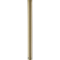 Progress Lighting Ceiling Fans Light - AirPro Collection 12 In. Ceiling Fan Downrod in Vintage Brass - Model P2603-163