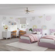 Progress Lighting AirPro Collection Four-Light Ceiling Fan Light - Dry Location Listed Application Shot Model P2643-09WB