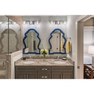 Progress Lighting Mod Collection Three-Light Bath & Vanity - Damp Location Listed Application Shot Model P2856-15