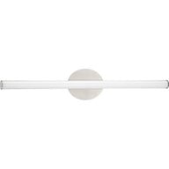 Progress Lighting Bath & Vanity Light - Phase 3 Collection 32 in. Brushed Nickel Large Modern 3CCT Integrated LED Linear Vanity Light - Model P300412-009-CS