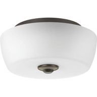 Progress Lighting Close-to-Ceiling Light - Leap Collection Two-Light 14" Flush Mount - Model P350061-020