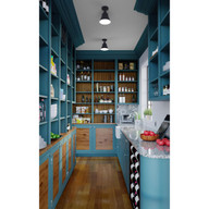 Progress Lighting Hinton Collection One-Light Matte Black Vintage Style Ceiling Light - Damp Location Listed Application Shot Model P350199-031