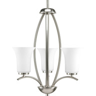 Progress Lighting Hall & Foyer Light - Joy Collection Three-Light Foyer Chandelier - Model P3587-09