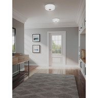 Progress Lighting Alexa Collection Two-Light 12-1/4" Flush Mount - Damp Location Listed Application Shot Model P3620-09