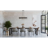 Progress Lighting Adagio Collection Six-Light Matte Black Luxe Chandelier Light - Dry Location Listed Application Shot Model P400170-031