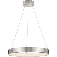 Progress Lighting Pendants Light - Inverse LED Collection Modern Brushed Nickel Pendant - Model P500369-009-30