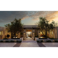 Progress Lighting Birkdale Collection One-Light Modern Farmhouse Antique Bronze Outdoor Wall Lantern - Wet Location Listed Application Shot Model P560316-020