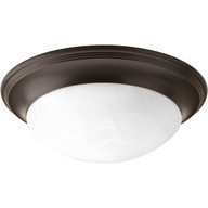 Progress Lighting Close-to-Ceiling Light - Two-Light Alabaster Glass 14" Close-to-Ceiling - Model P3689-20