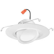 Lithonia RB4A SWW5 SNP M6 - Retrobasics Downlight Adjustable Trim Kit, Switchable Led White, 4In Baffle, Switchable Cct 2700K, 3000K, 3500K, 4000K, And 5000K, Satin Nickel Painted, Master Pack Of 6