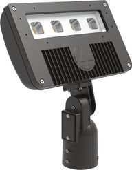 D-Series Size 2 LED Flood Luminaire, LED, Up to 12539 lumens, 4000K, 70CRI, Narrow spot, 120-277V, Integral Slipfitter, Dark bronze finish, super durable - DSXF2 LED P3 40K 70CRI NSP MVOLT IS DDBXD