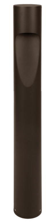 26-inch LED bollard light, bronze finish, downward shielded design, selectable 3000K, 4000K, 5000K, studio image.