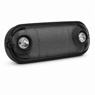 2 Lamp, Weatherproof Emergency Fixture, Black Housing, 120 277V, Ultra bright MR16 lamps