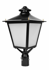 LED Decorative Post Top Light - 60 Watt - 7200 Lumens - 5000K Daylight - 120-277V - Bronze - Fits Up to 3 Inch Pole Top
