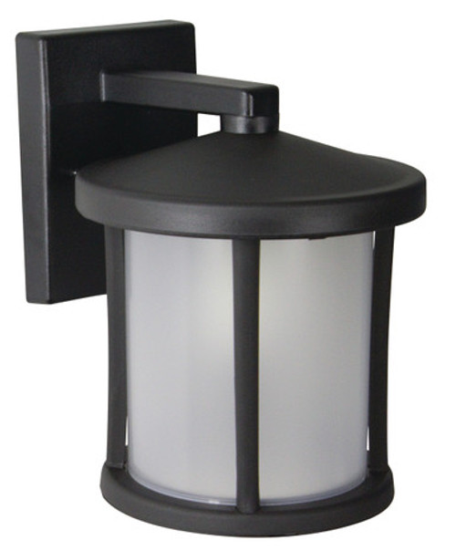 Superior Lighting SL100-LE800C-BF - Tuscano LED Polycarbonate Wall Light - Black Finish - UL Listed Wet - 13 Watt - 1280 Lumens - 4000K Cool White