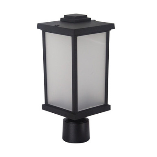 Superior Lighting SL246-LE800C-BF - Napoli LED Polycarbonate Post Light - Black Finish - UL Listed Wet - 13 Watt - 1280 Lumens - 4000K Cool White