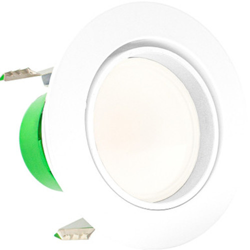 Westgate RDL4-ADJ-MCT5 - 4 Inch LED Eyeball Downlight - 9 Watt - 800 Lumens - Color Selectable 27K/30K/40K/50K - 120V - Recessed Can Required - Dimmable